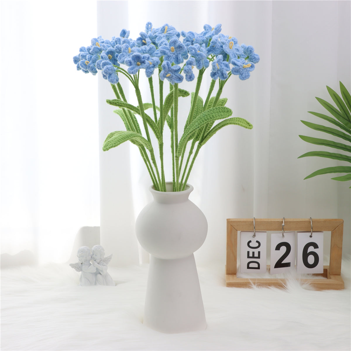 10 pcs Handmade Crochet Forget-me-nots(MXA03)