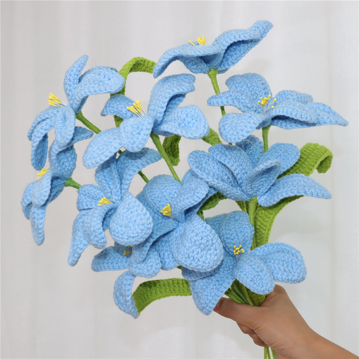 10 pcs Handmade Crochet Open Tulips--(MXA09)
