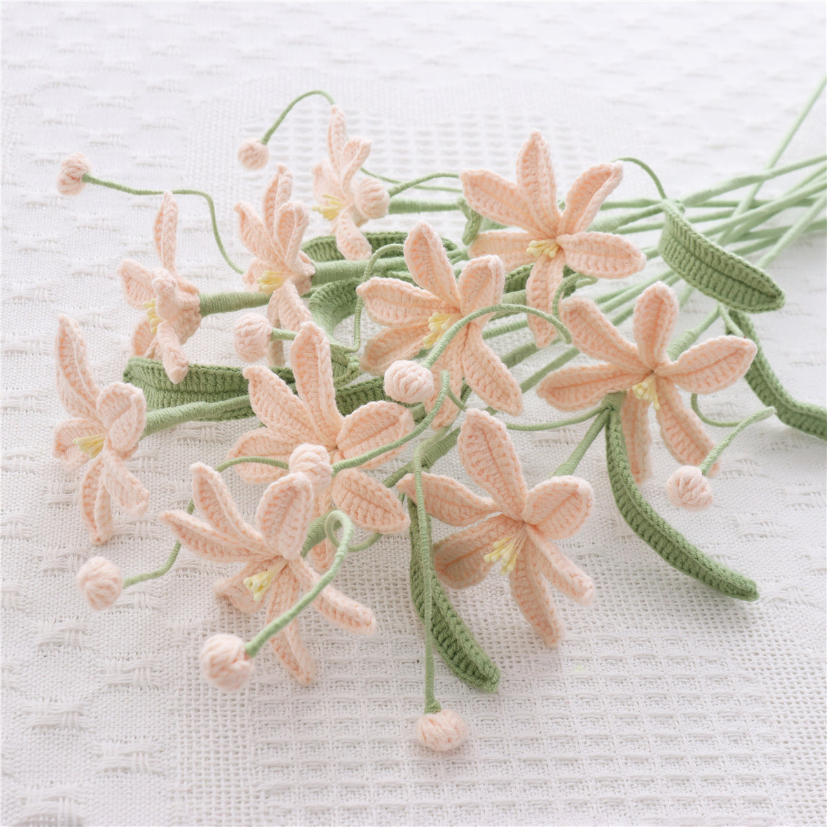 9 pcs Handmade Crochet Mars Orchid(MXA42)