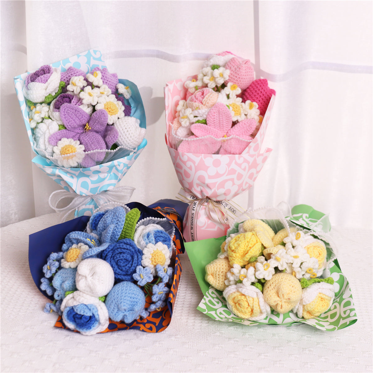 Handmade Crochet Bouquet(MXB34)