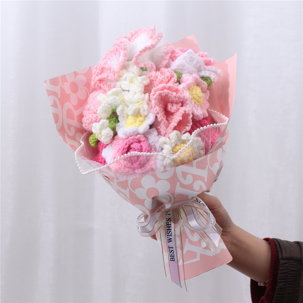 Crochet Carnation Bouquet(MXB34-6)