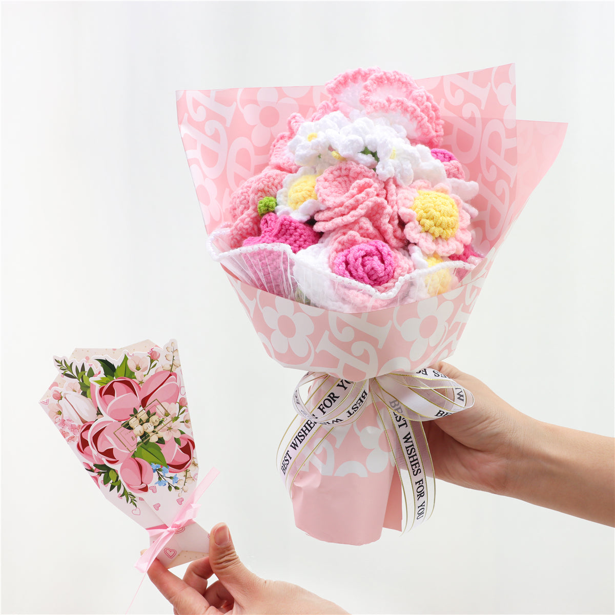 Crochet Carnation Bouquet(MXB34-6)