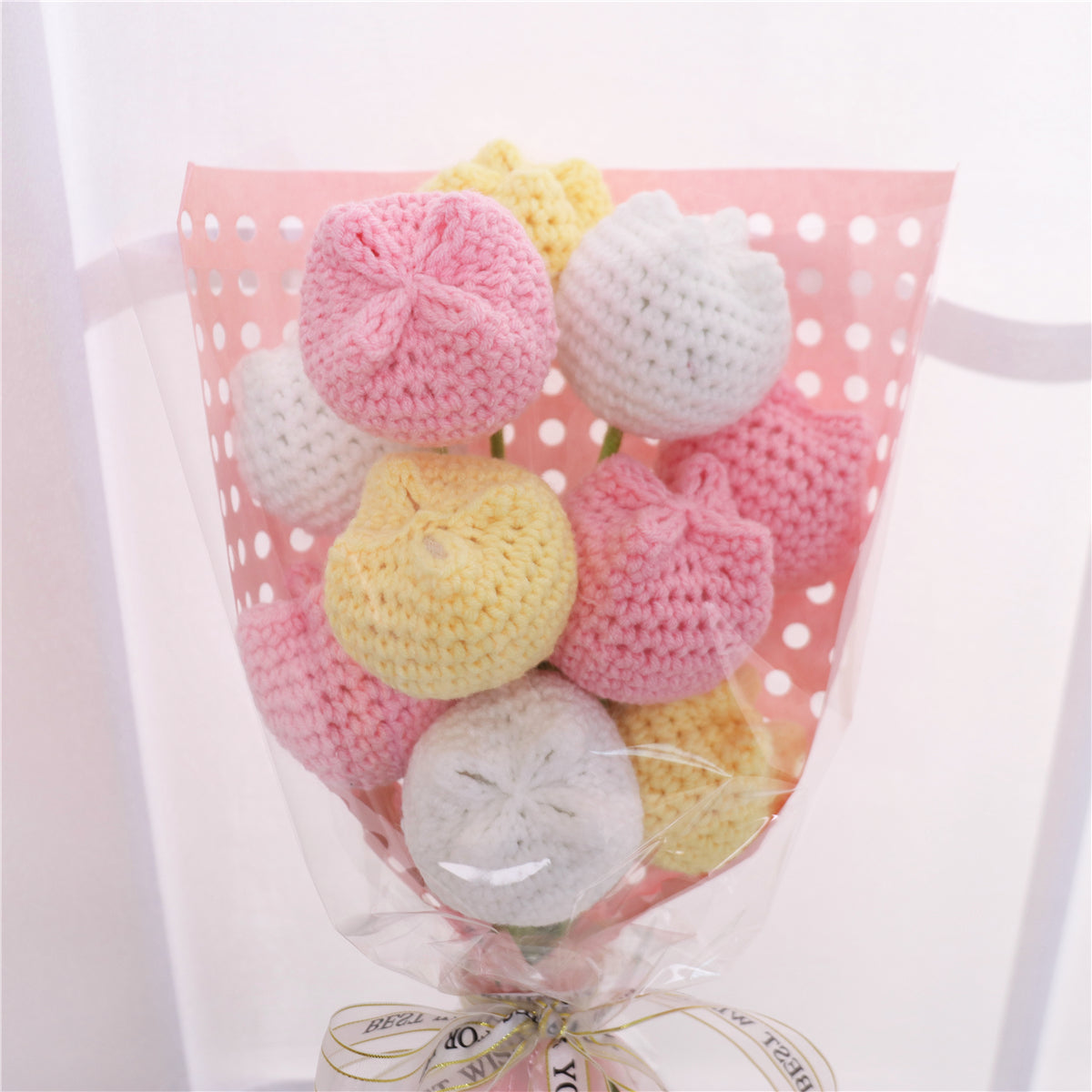 Handmade Crochet Tulip Bouquet(MXB38)