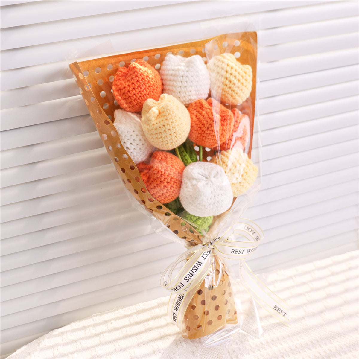 Handmade Crochet Tulip Bouquet(MXB38)