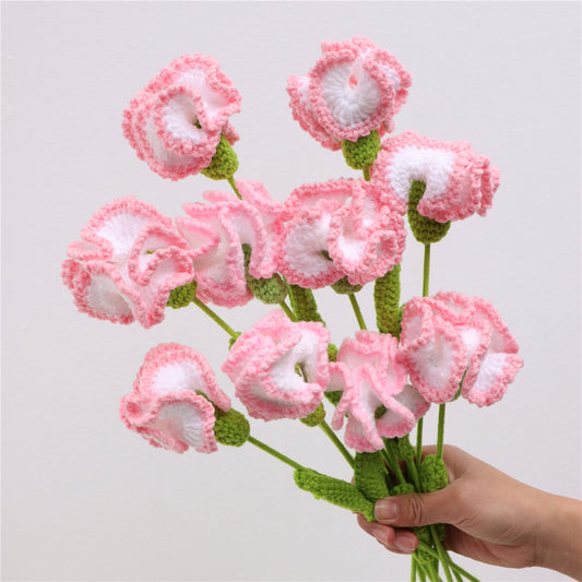 10 pcs Handmade Crochet Carnation Artificial Flowers(DHB100)