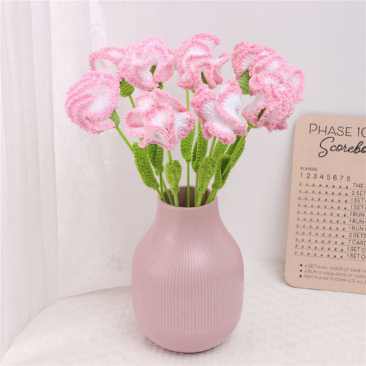 10 pcs Handmade Crochet Carnation Artificial Flowers(DHB100)