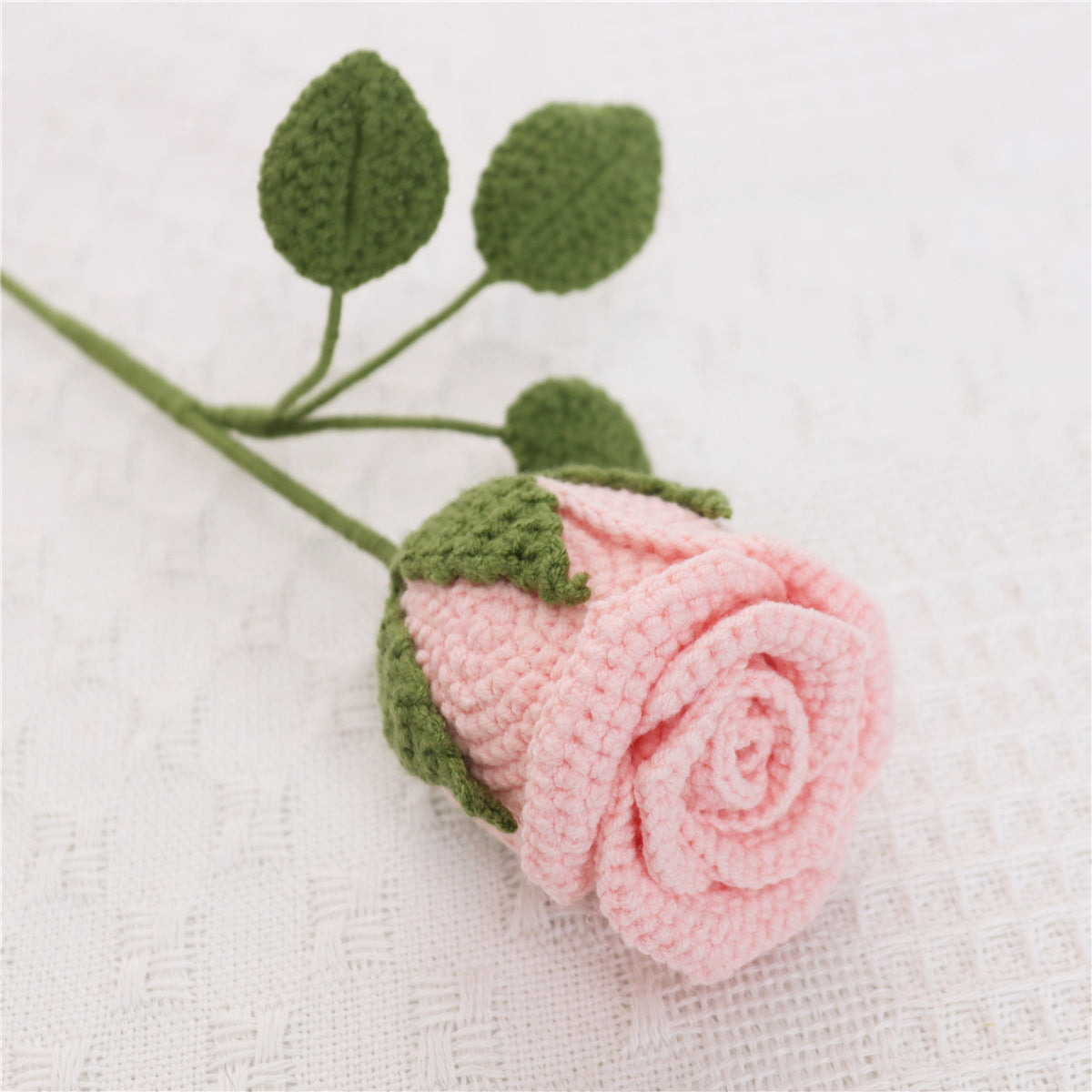 6 pcs Handmade Crochet Goblet Rose(MXA36)