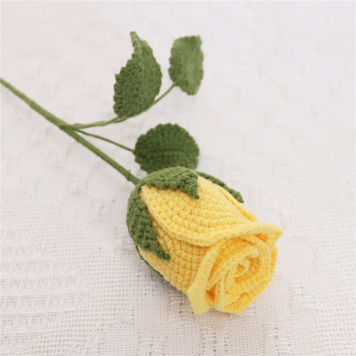 6 pcs Handmade Crochet Goblet Rose(MXA36)