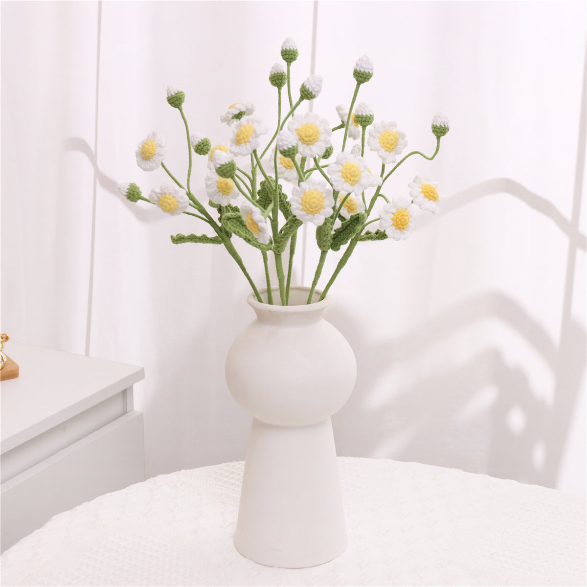 4 pcs Handmade Crochet Multi-Head Daisy（MXA37）