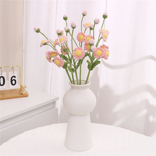 4 pcs Handmade Crochet Multi-Head Daisy（MXA37）