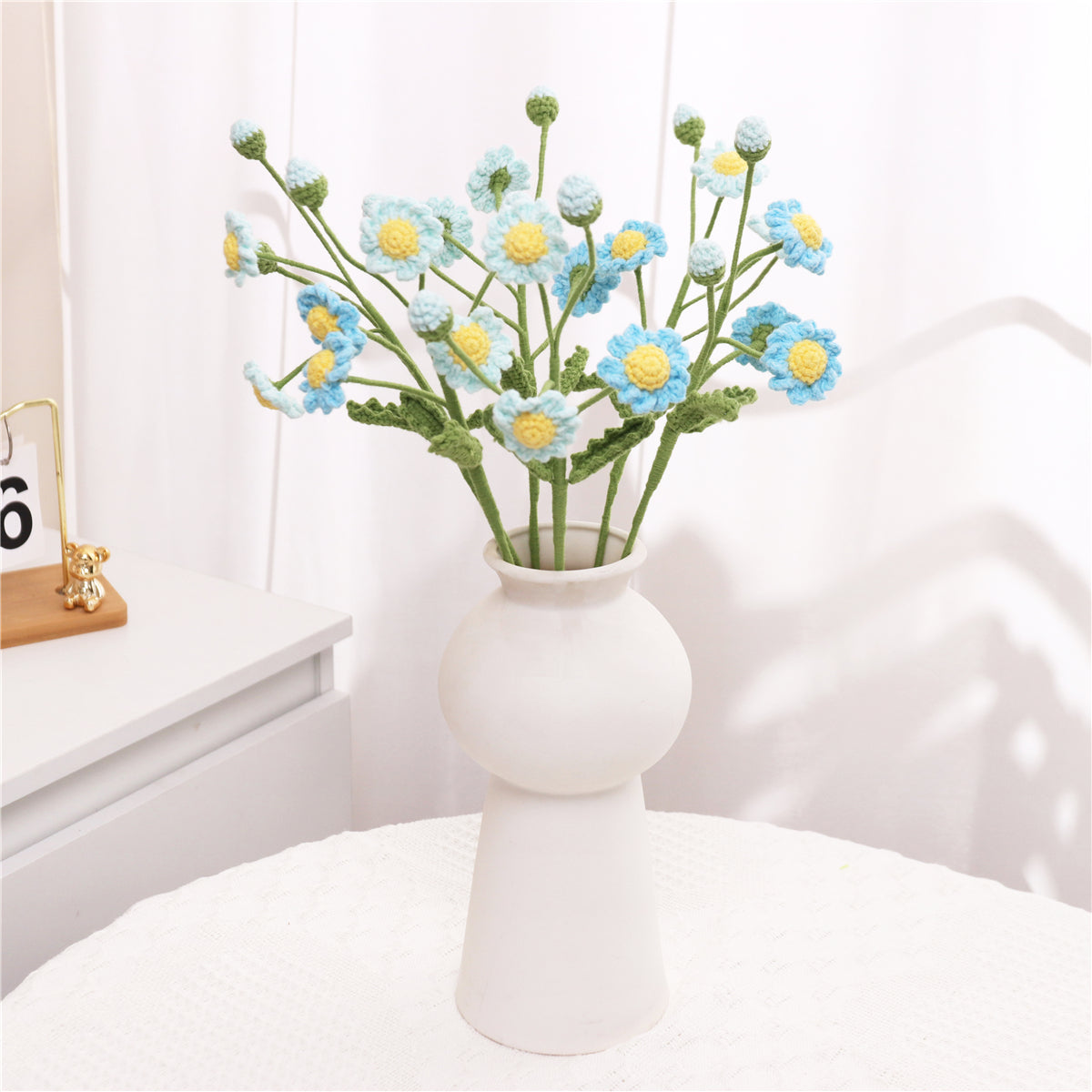 4 pcs Handmade Crochet Multi-Head Daisy（MXA37）