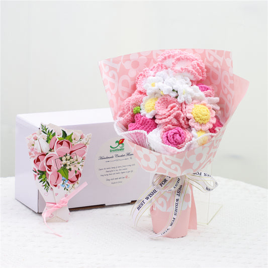 Crochet Carnation Bouquet（MXB34-6）
