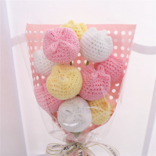 Handmade Crochet Tulip Bouquet（MXB38）