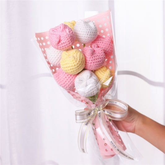 Handmade Crochet Tulip Bouquet（MXB38）